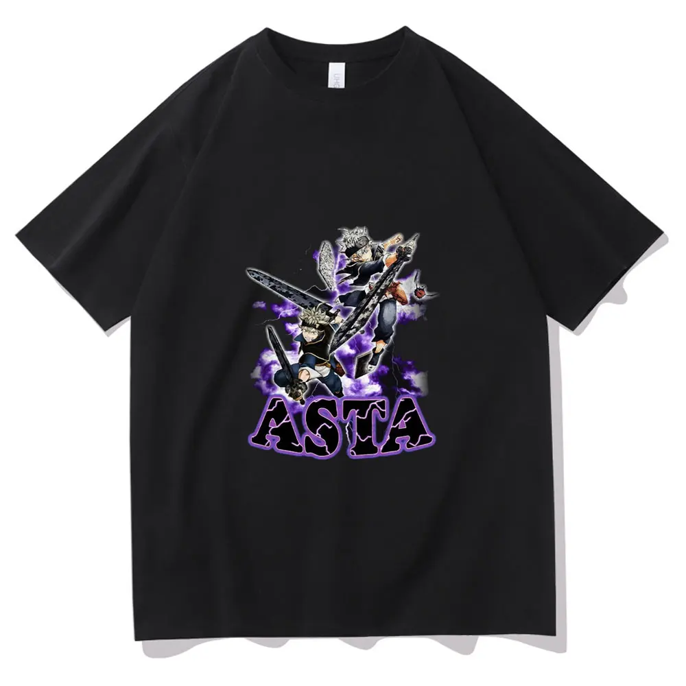 

Japan Anime Black Clover T-shirt Cool Asta Harajuku Print T Shirts Harajuku Men Women Fashion Cotton Cartoon Tee Short Sleeve