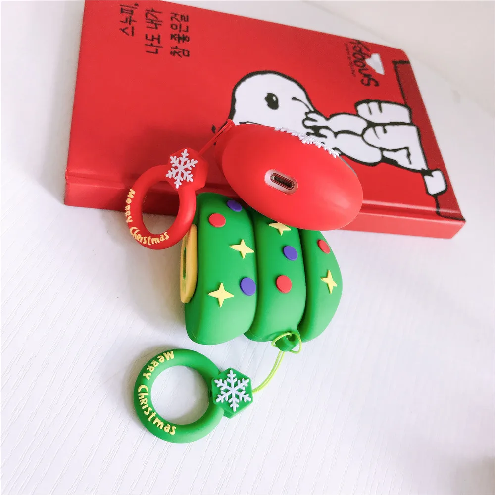 

New 2021 Creative Christmas set wireless bluetooth headset protective cover for AirPods 1 2 headset accessories