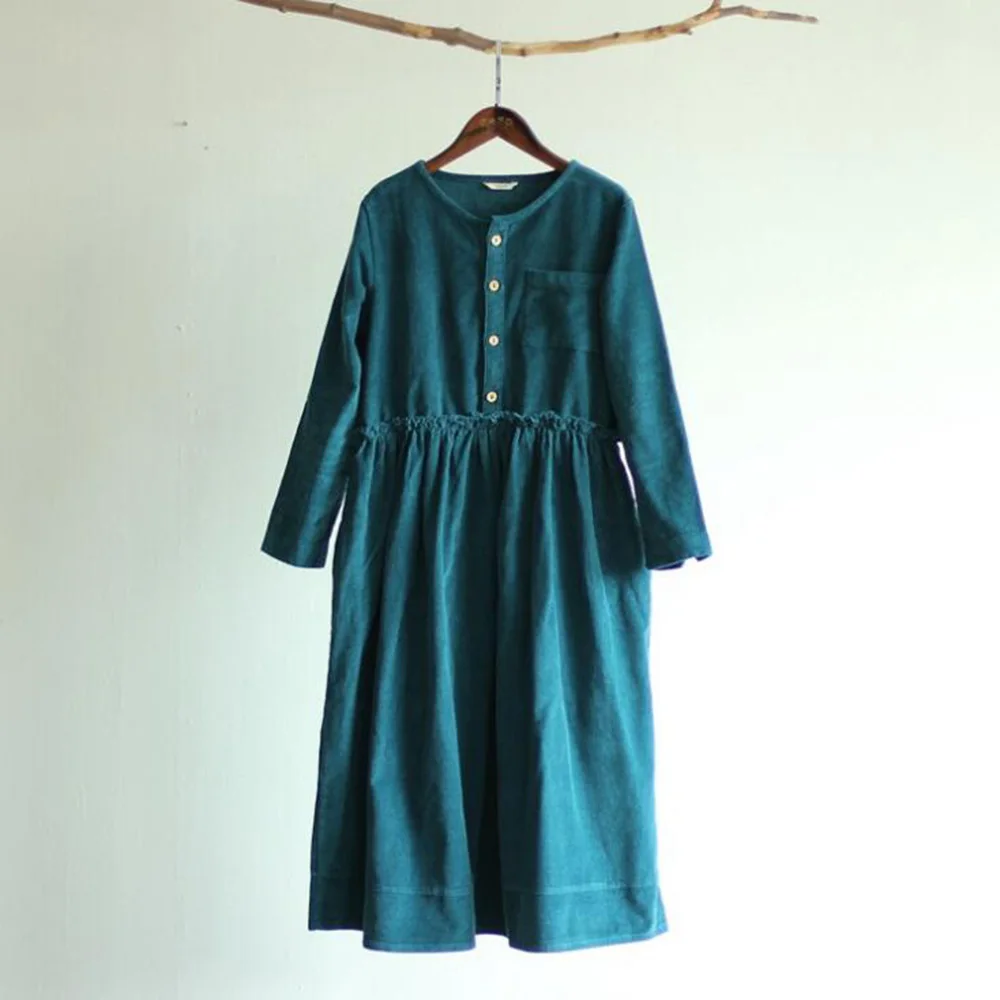 Женское вельветовое платье Runback повседневное облегающее винтажное с длинным