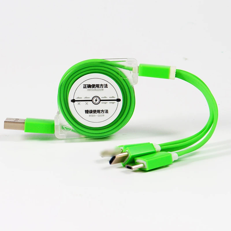 Многофункциональный 3 в 1 Выдвижной зарядный USB кабель Micro Type C шнур для Samsung Galaxy A30