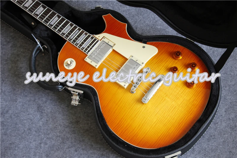 Горячая Boston Sunset Fade Suneye электрическая гитара перламутровый инкрустированный палисандр гриф гитара электрическая с гитарным чехлом