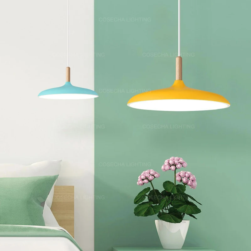 Macarons Одиночный подвесной светильник желтый/розовый/зеленый/синий/серый