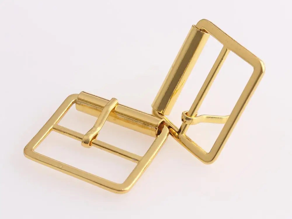 

Gold Pins buckles 25mm Release Belt Strap Web Adjust Tote Leash Slider Roller Fastener Rectangle Leathercraft Hardware