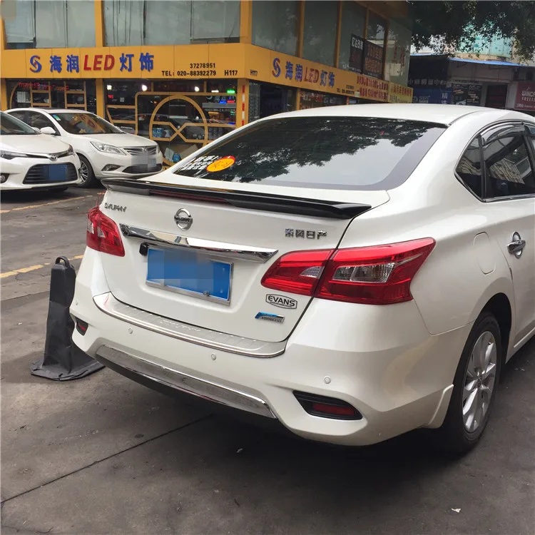 Для Sentra Спойлер ABS Материал заднее крыло автомобиля праймер цвет задний спойлер