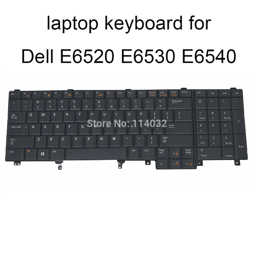 

Backlit Keyboard 7T430 07T430 for Dell E6520 Latitude E6530 E6540 E5520 E5530 US English Black Keyboards Laptops 0HG3G3