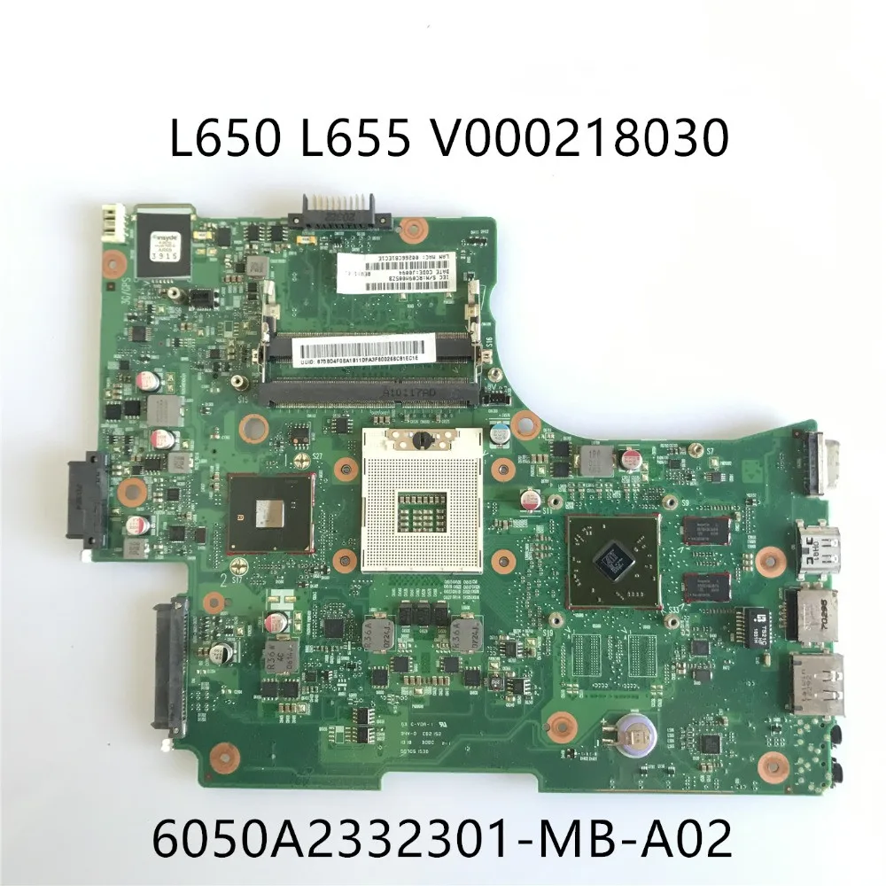 Материнская плата для ноутбука Toshiba Satellite L650 L655 HM55 DDR3 W/ HD4500 GPU 100% протестированная