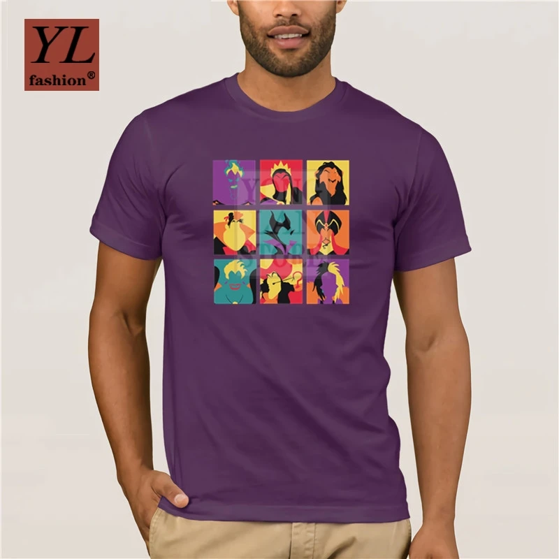 

Fashion Villains Team Funny Anime T Shirts The Lion King Tops T Shirt Fashion Print Cartoon