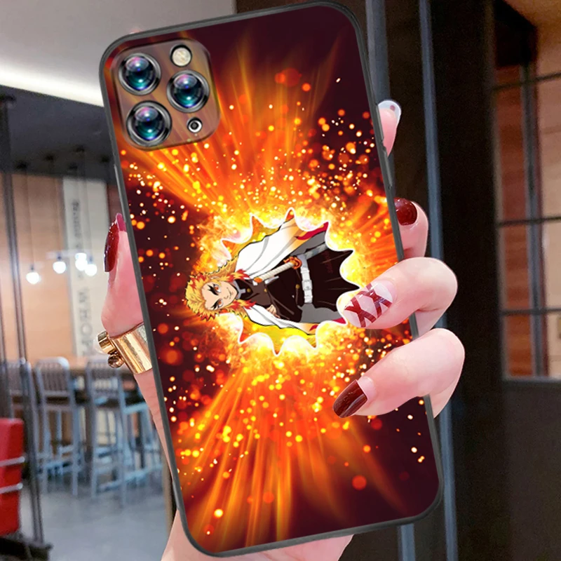 

Demon Slayer Rengoku Kyoujurou Phone Case For iPhone 6 6S 7 8 Plus Luxury Cellphone Ultra Thin Kawaii Cool Soft Coque Mobile