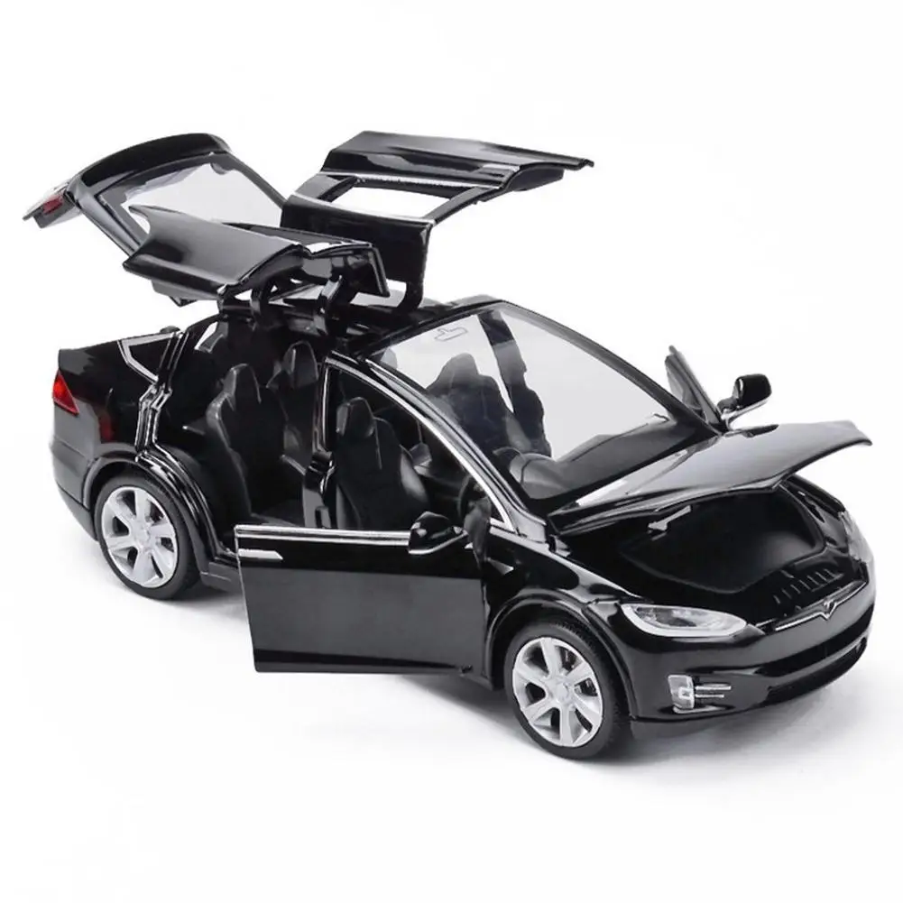 1:32 Tesla модель х сплав модель автомобиля литые игрушечные машинки детские игрушки для детей подарки на день рождения мальчик игрушка