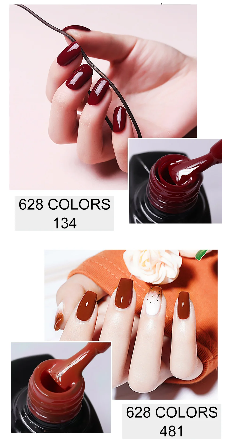 1000 шт гель лак для ногтей поставщик бренд дешевый УФ-гель для ногтей смешанные цвета+ топ+ основа