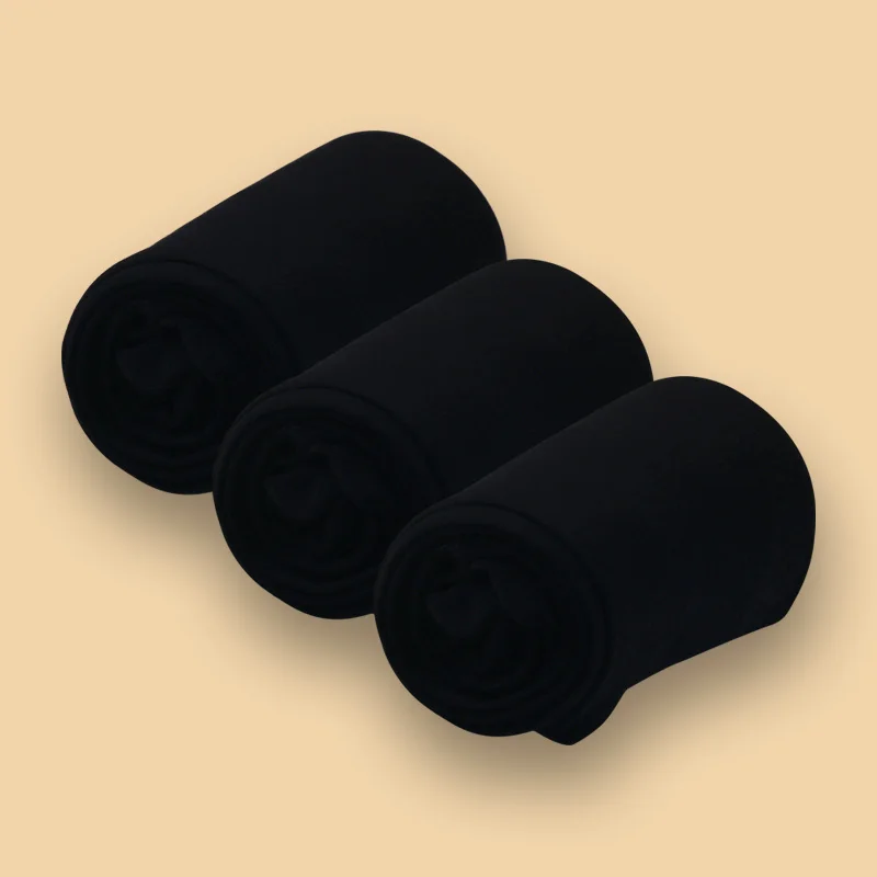 Black 3 pairs Детские Балетные танцевальные трансформируемое трико для девочек, детские нейлоновые леггинсы для взрослых гимнастика, танцы Детские колготки 80D 90D - Цвет: Black 3 pairs
