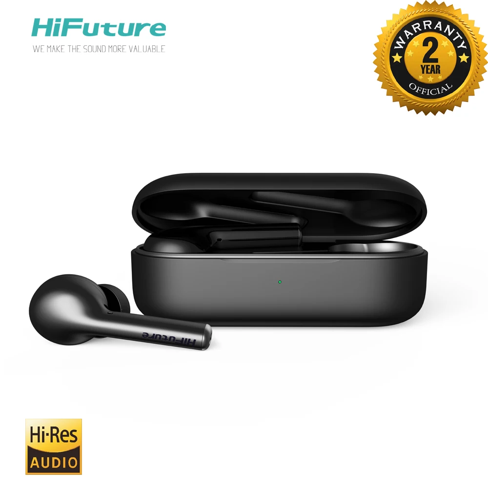 Hifuture Futurebuds с Hi-Res AudioTWS Bluetooth беспроводной наушник 12 часов время воспроизведения водонепроницаемый контроль крана 2 года гарантии