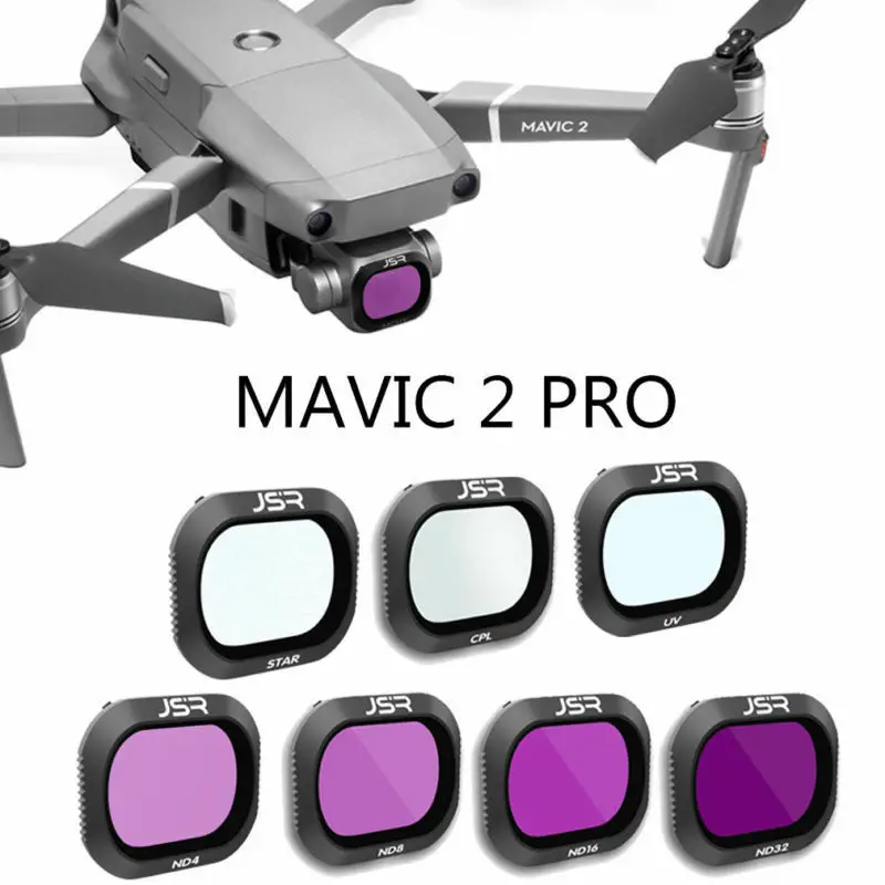 

Набор фильтров для объектива камеры DJI Mavic 2 PRO Drone UV CPL ND4/8/16/32 Комплект для DJI Mavic 2 PRO Drone профессиональные фильтры аксессуары