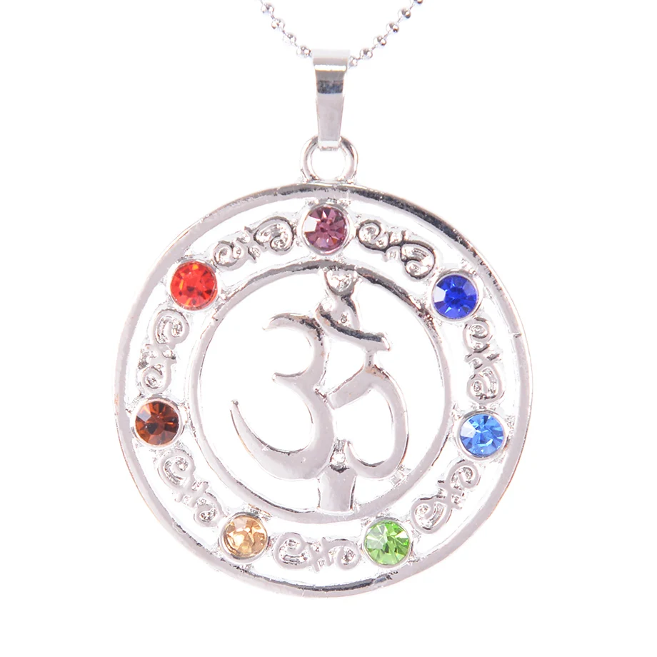 Горячая Распродажа 7 Чакр камни для рейки подвески амулет здоровья исцеления