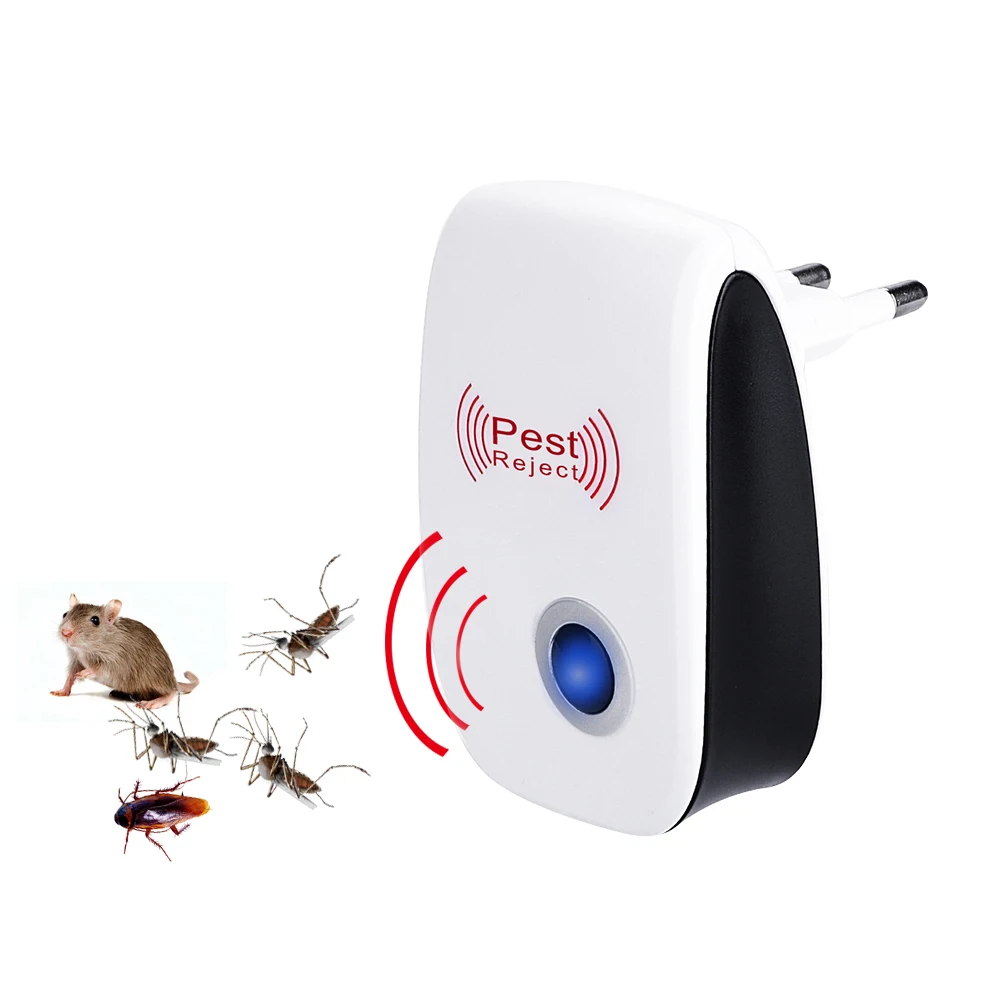 

EU/US Plug Electronic Mosquito Repellent Indoor Cockroach Mosquito Killer Rodent Contro Ultrasonic Pest Repeller