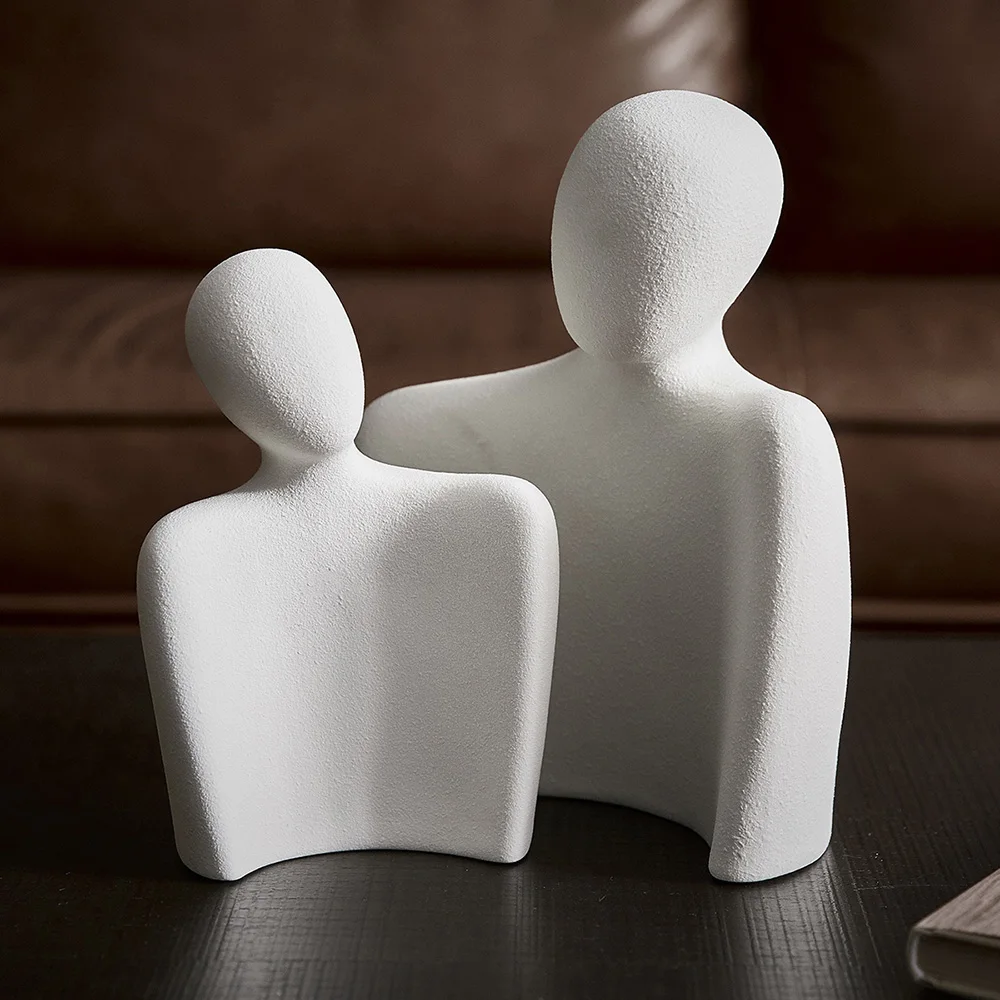 Европейская полимерная модель пары статуи аксессуары для украшения дома