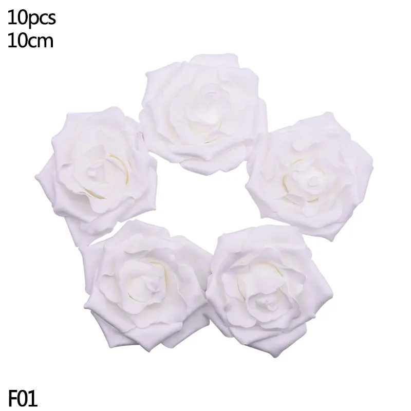 F01-10pcs white 10-40 см золотое железное металлическое кольцо, венок, гирлянда, сделай сам, настенная подвесная гирлянда, рождественские, свадебные украшения, металлические кольца - Цвет: F01-10pcs white