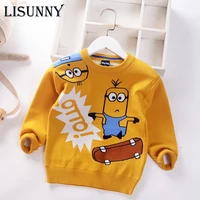 2021 autumn winter new baby boys girls sweater jumper cartoon letter cotton children sweaters toddler pullover kids clothes 2 7y