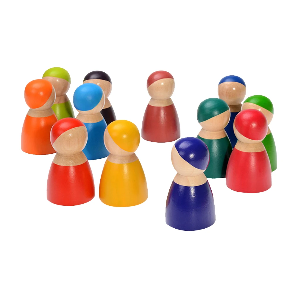 

Puzzle Baby Early Educational Toy Mini Rainbow Building Blocks Set Colorful Stacking Game for Hands-On Skills