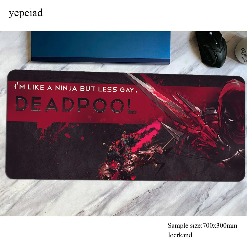 Коврик для мыши Deadpool игровой коврик на день рождения аниме 800x300x4 мм офисный