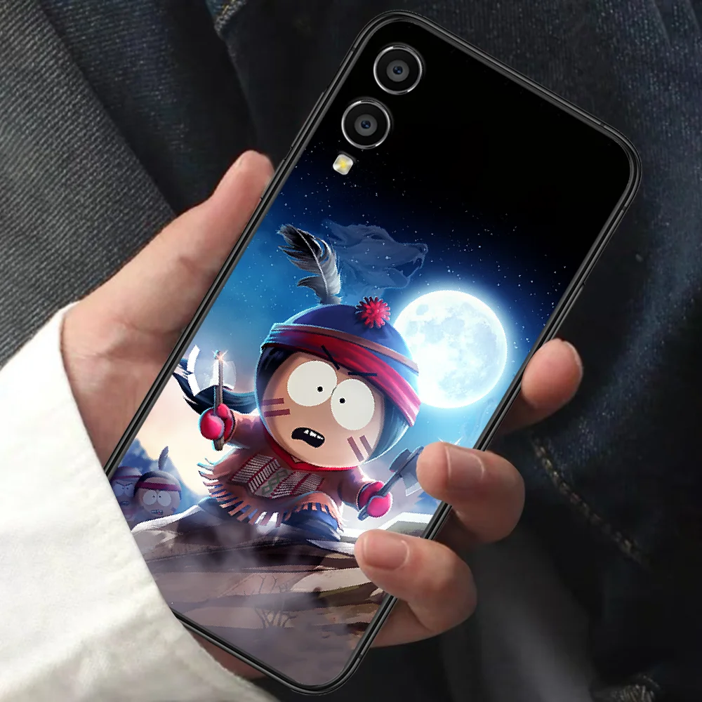 

South-Park Phone Case For HUAWEI Honor 6 7 8 A S 9 X Mate 10 20 30 i Lite Pro Y7 2019 black Cell Silicone Back Painting Bumper