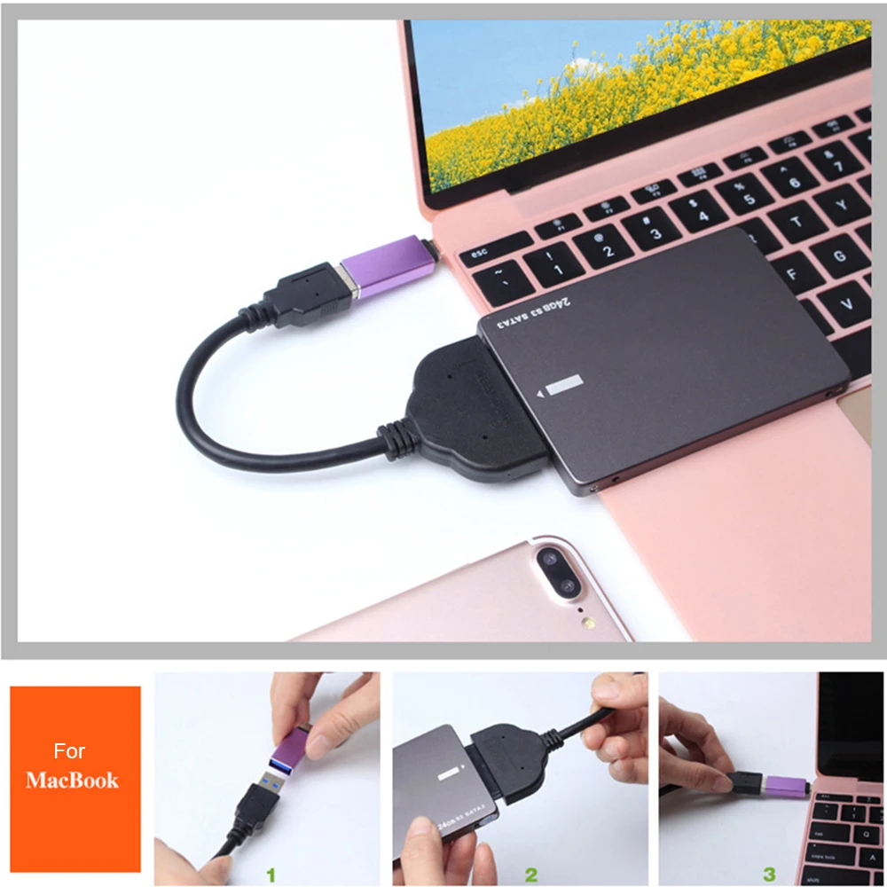 Kebidu Лидер продаж супер быстрый Скорость USB 3 0 SATA 22 булавки для 2 5 дюймов жесткий