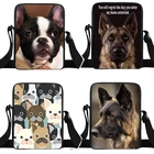 Сумка-мессенджер Bull Terrier для женщин, маленькая дамская сумочка через плечо в стиле немецкой овчарки, клатч для путешествий