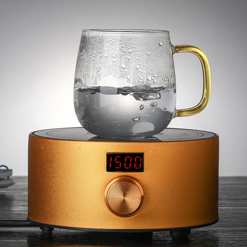 

Creative Glass Tea Infuser Cup With Transparent Filter Handle Bamboo Lid Heat-resistant Flower Teacup Office Tea Mug Drinkware
