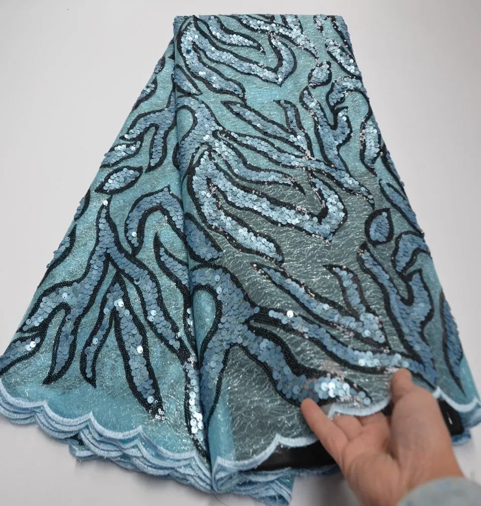 

Новая нигерийская кружевная ткань высокого качества африканская кружевная ткань французская вышивка с блестками используется для женщин Свадебное платье TS8971