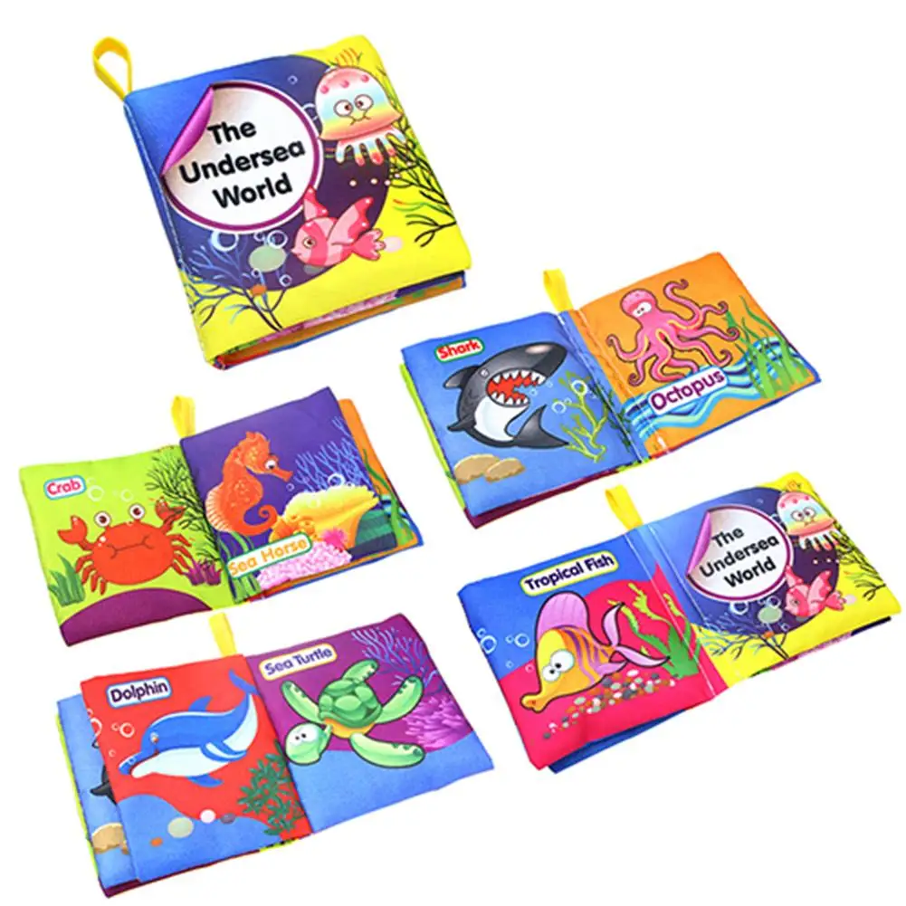 

New Infant Baby Children Kids Intelligence Development Educational Toy Soft Cloth Learning Cognize Book Kids Quiet Book Toys