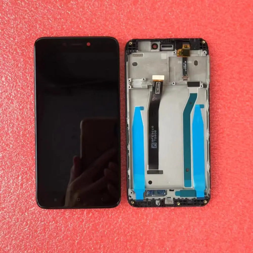 Для 5," Xiaomi Redmi 4X ЖК-экран+ сенсорная панель дигитайзер с рамкой для Redmi 4X дисплей Поддержка 10Touch