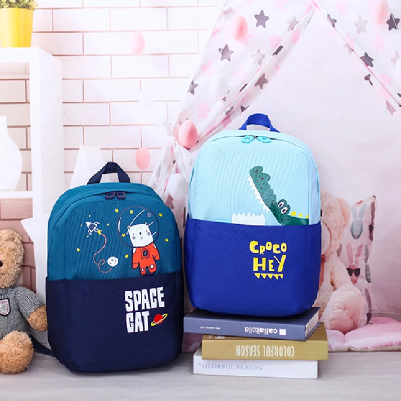 Children Anime School Bags Unicorn Crocodile Kids School Backpacks for Girls Boys In Kindergarten Primary Schoolbags Travel Bag