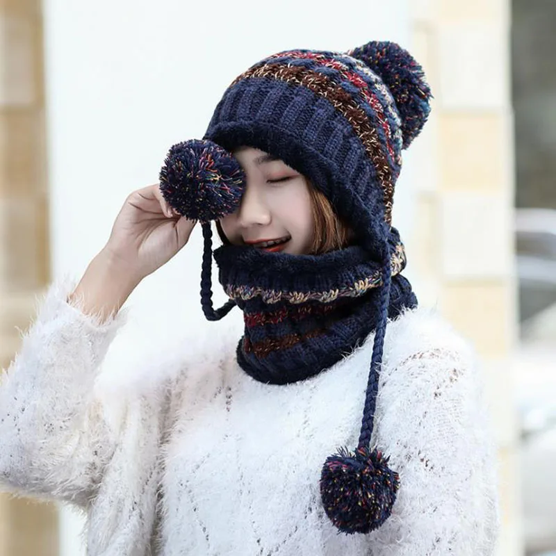 Calymel женская шапка цветная шапочка цельная шарф шерсть шар сладкий бархат