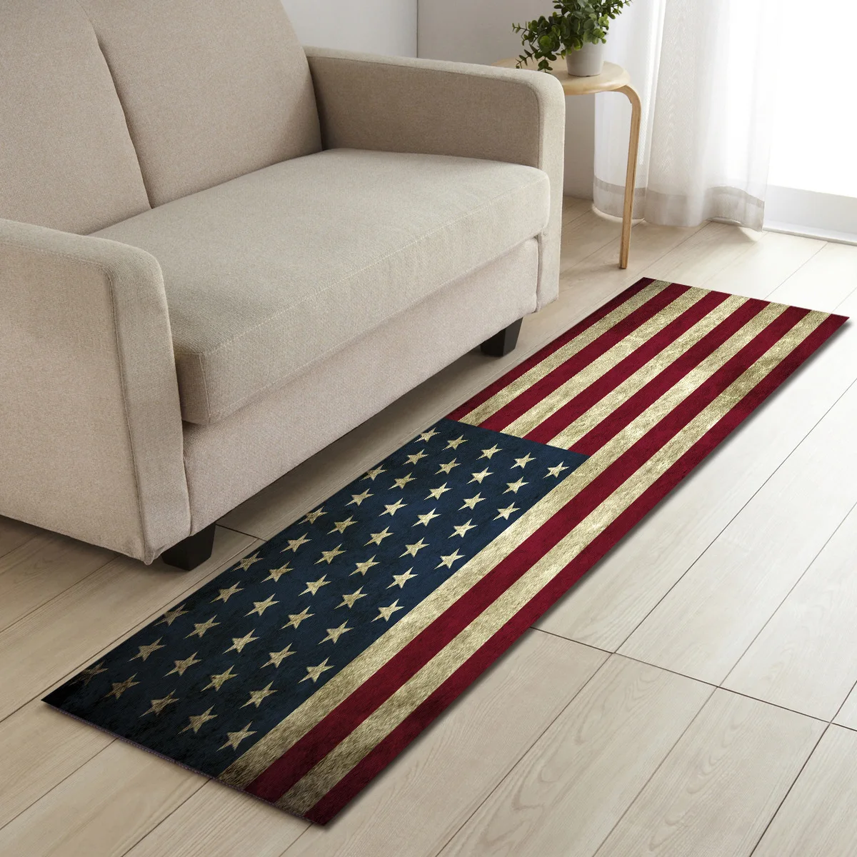 

Bedroom Hallway Floor Decoration Carpet Bathroom Non-slip Mat Kitchen Mat Entrance Doormat Print Pattern Home Long Strip Rug