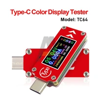 rd qc2 0 qc3 0 tc64 type c lcd usb voltmeter ammeter voltage current meter multimeter battery pd charge power bank usb tester