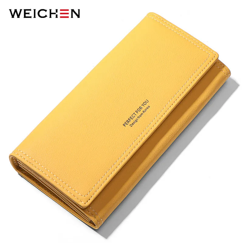 WEICHEN компактные женские кошельки с несколькими отделениями Брендовые длинные