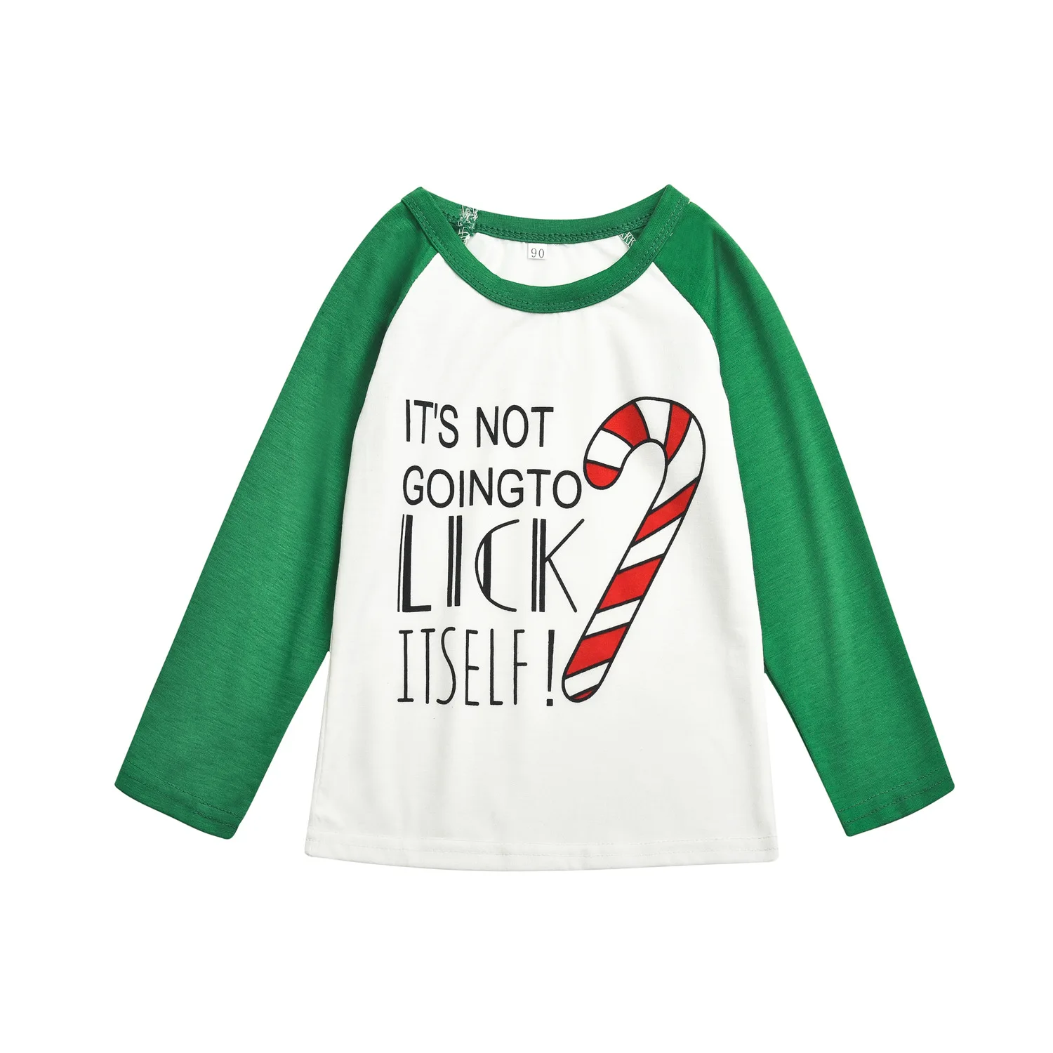 Зеленые рубашки с принтом + красные полосатые штаны одинаковые пижамы для всей