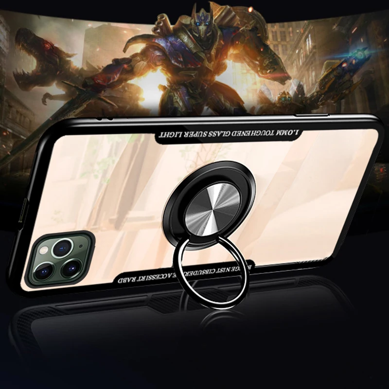 I Роскошный Металлический автомобильный держатель с кольцом чехол для Apple iphone 11 Pro