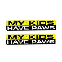 New Car-Stickers Warning MY KIDS HAVE PAWS for Car Bumper Trunk Auto Motorcycle Uv Protection Car Decoration KK153cm
