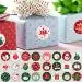 

Christmas Package Flower Bouquets 3.5cmParcels Candy Bag Gift Box Decoration Sealing Label Stickers DIY Handmade Greeting Cards