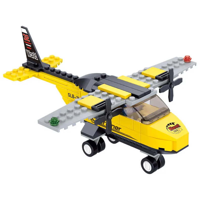 

110pcs/set Airplane Building Blocks Toys for Children Compatible Major Brand Blocks City Plane Assembling Educational Toy Gifts