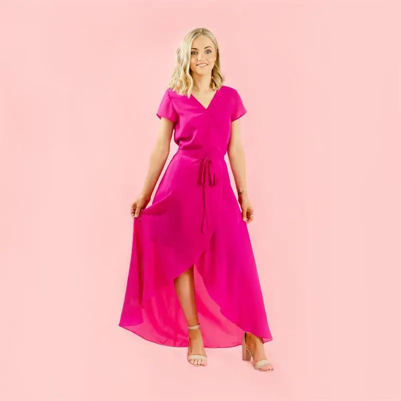 Шифоновое платье для мамы и дочки одежда без рукавов маленьких девочек длинные