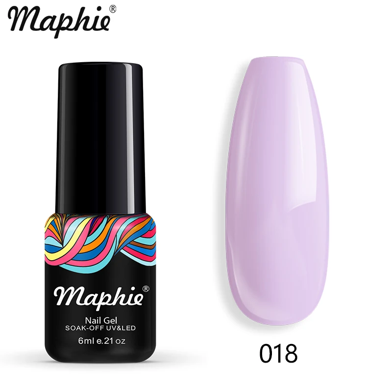 018 Maphie Гель-лак для ногтей все для маникюра Полупостоянный Vernish Soak Off UV/светодиодный Гель-лак нужен базовый верхний слой Блестящий цветной гель - Цвет: 018