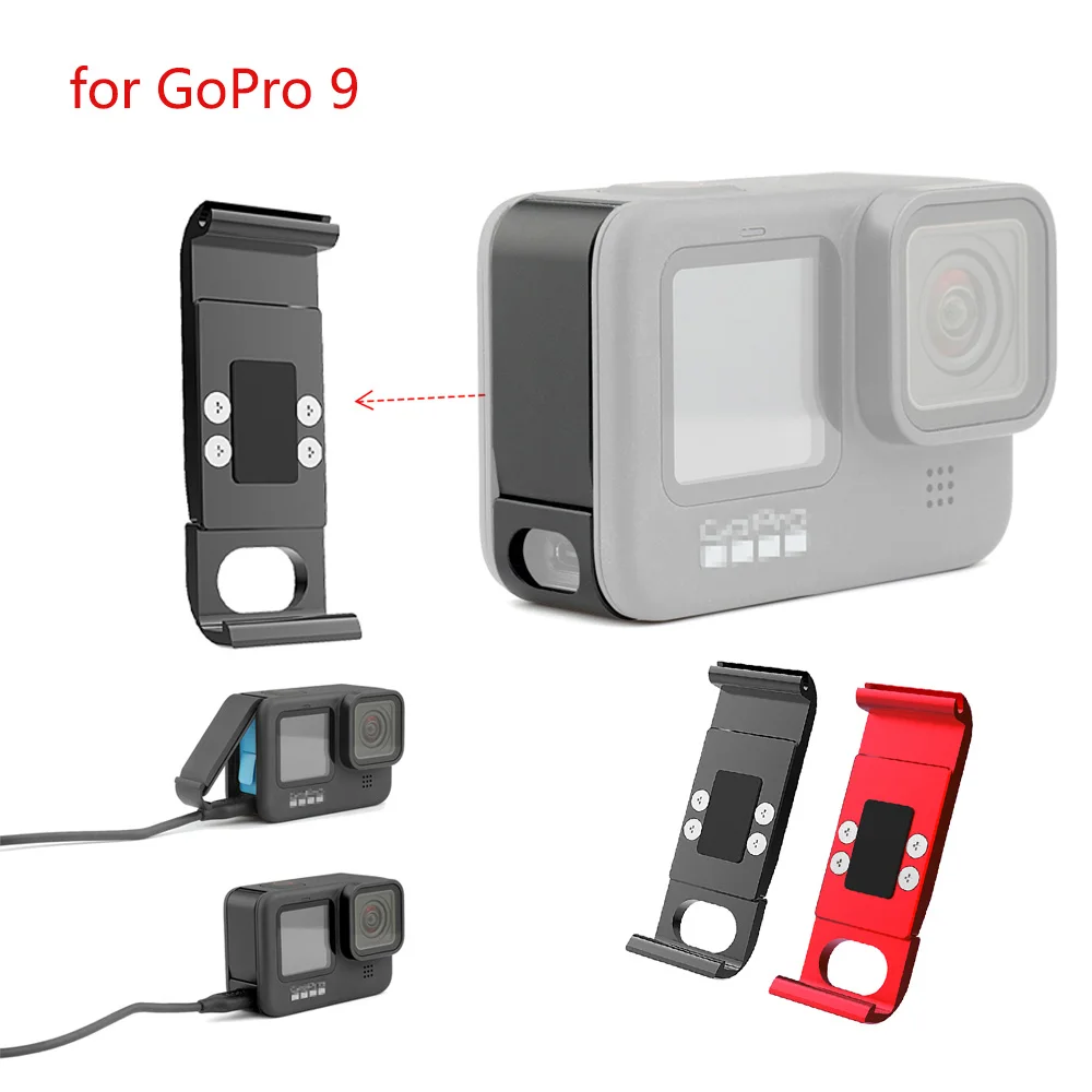 

Крышка батарейного отсека для GoPro Hero 9, Крышка батарейного отсека, чехол, перезаряжаемый пылезащитный чехол, чехол, перезаряжаемые аксессуар...