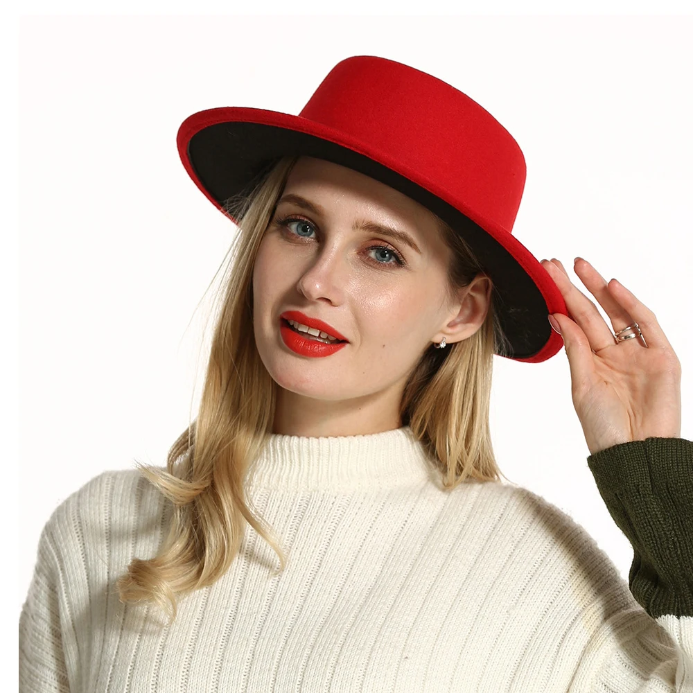 Женская шерстяная шляпка федора для элегантной леди Вуалетка простая шляпа с