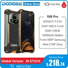 Смартфон DOOGEE S88 Pro защищенный, 10000 мАч, 6 ГБ ОЗУ, 128 Гб ПЗУ, Helio P70 восемь ядер, IP68IP69K, Android 10 OS