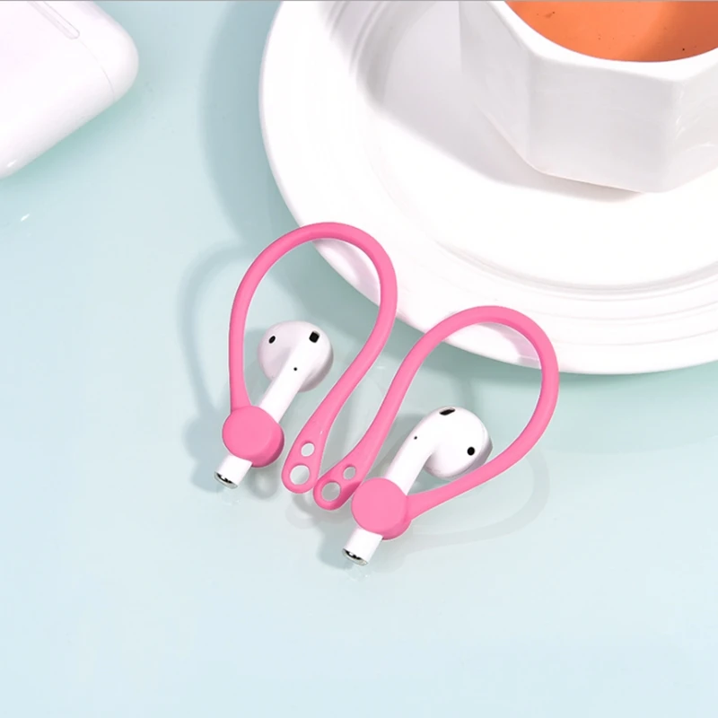 Силиконовые портативные крючки для наушников 1 пара анти потери AirPods наушники