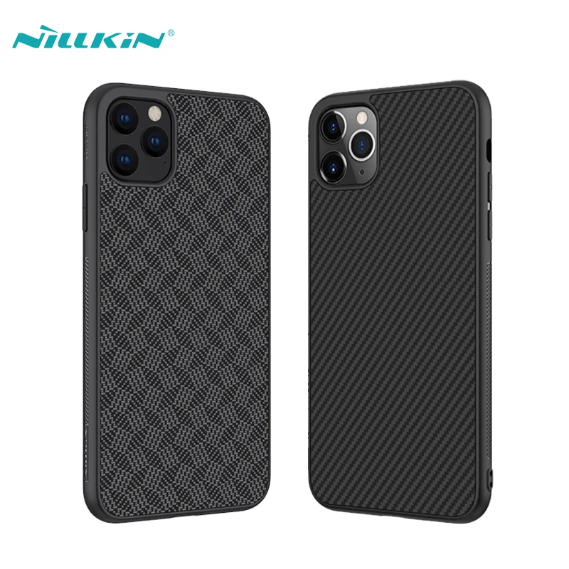 

Case For iPhone 11 Pro Max Back Covers Nillkin Synthetic Fiber Textured Carbon Hybrid Phone Cases For Apple iPhone 11 11Pro Max