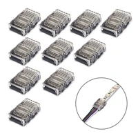 10pcs 2pin 3pin 4pin 5pin led strip connector for rgb rgbw rgbww 2812 3528 5050 led strip wire connection terminal connector