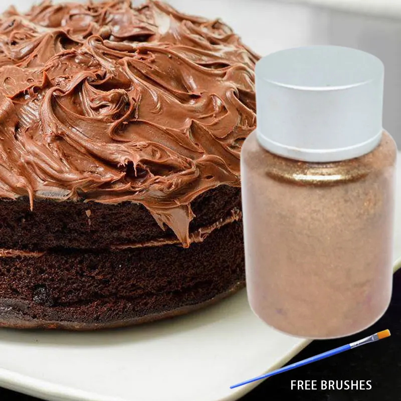 10g съедобные Медный порошок мусс торт Fondant (сахарная) макарон декор блеск глазури